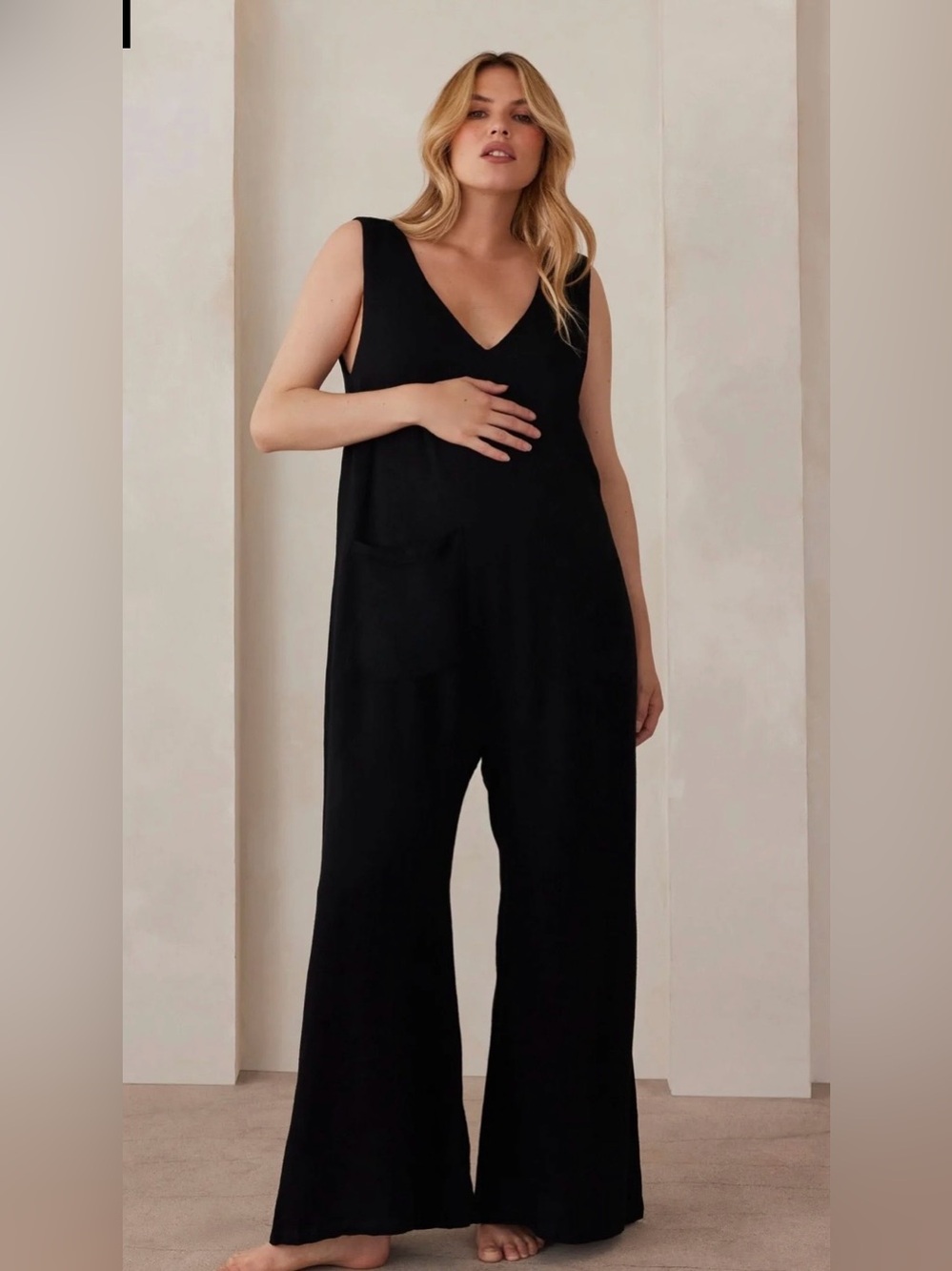 Bumpsuit-Oversized Linen Jumpsuit